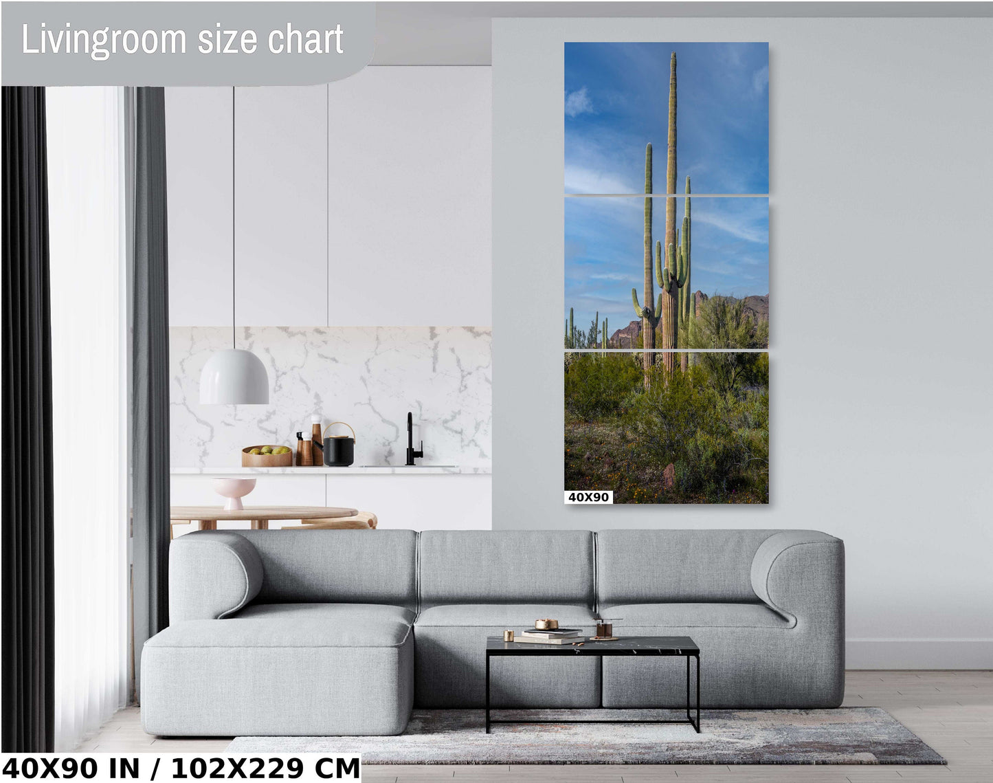 Arizona Poppies: Picacho Peak Wildflower Landscape Photography Wall Art