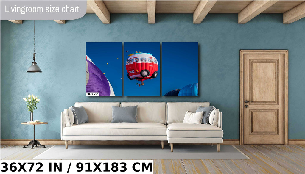 Volkswagen Van Hot Air Balloon Print: Albuquerque Fiesta Wall Art