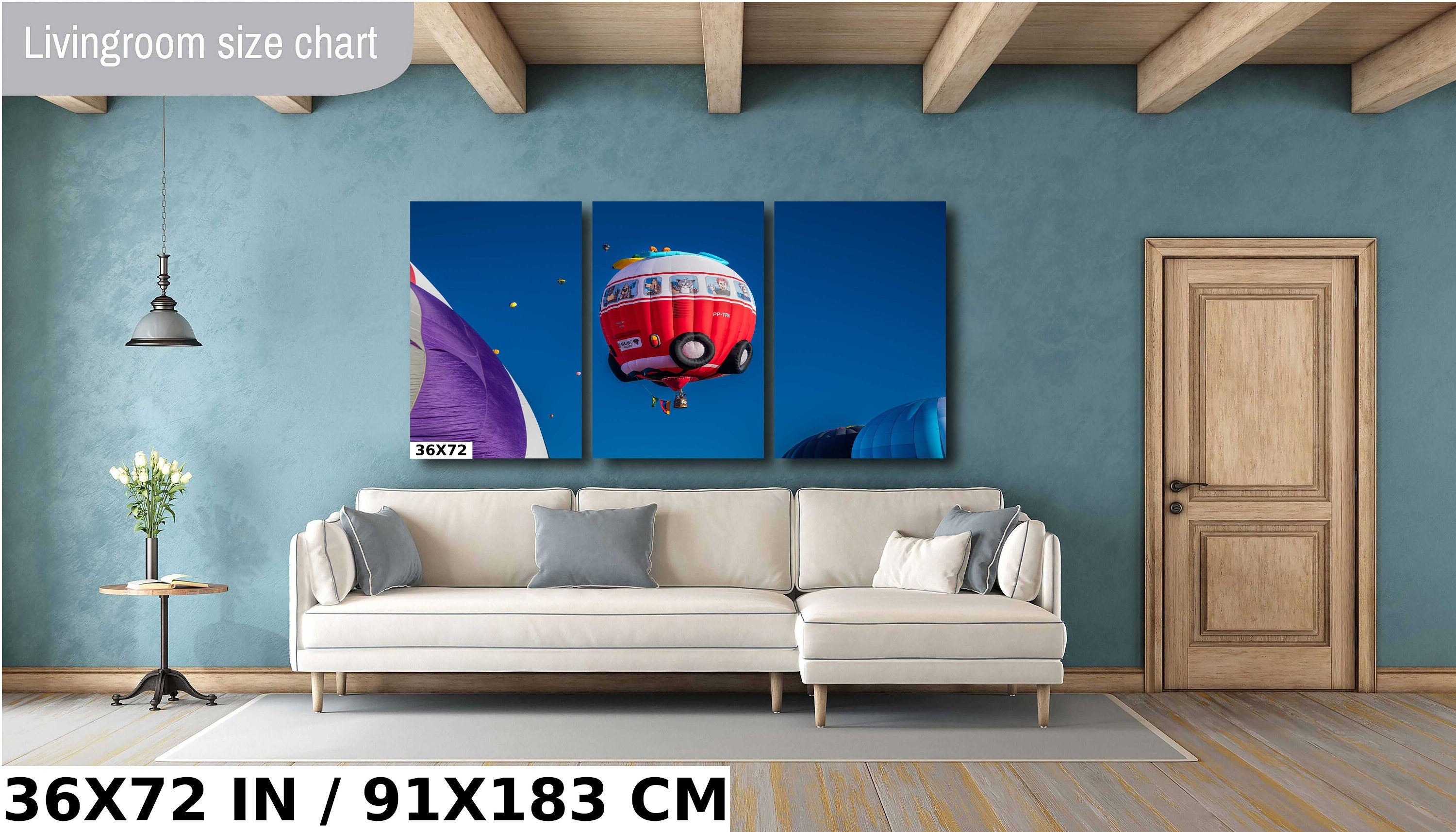 Volkswagen Van Hot Air Balloon Print: Albuquerque Fiesta Wall Art