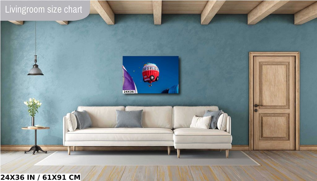 Volkswagen Van Hot Air Balloon Print: Albuquerque Fiesta Wall Art