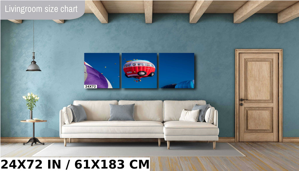 Volkswagen Van Hot Air Balloon Print: Albuquerque Fiesta Wall Art