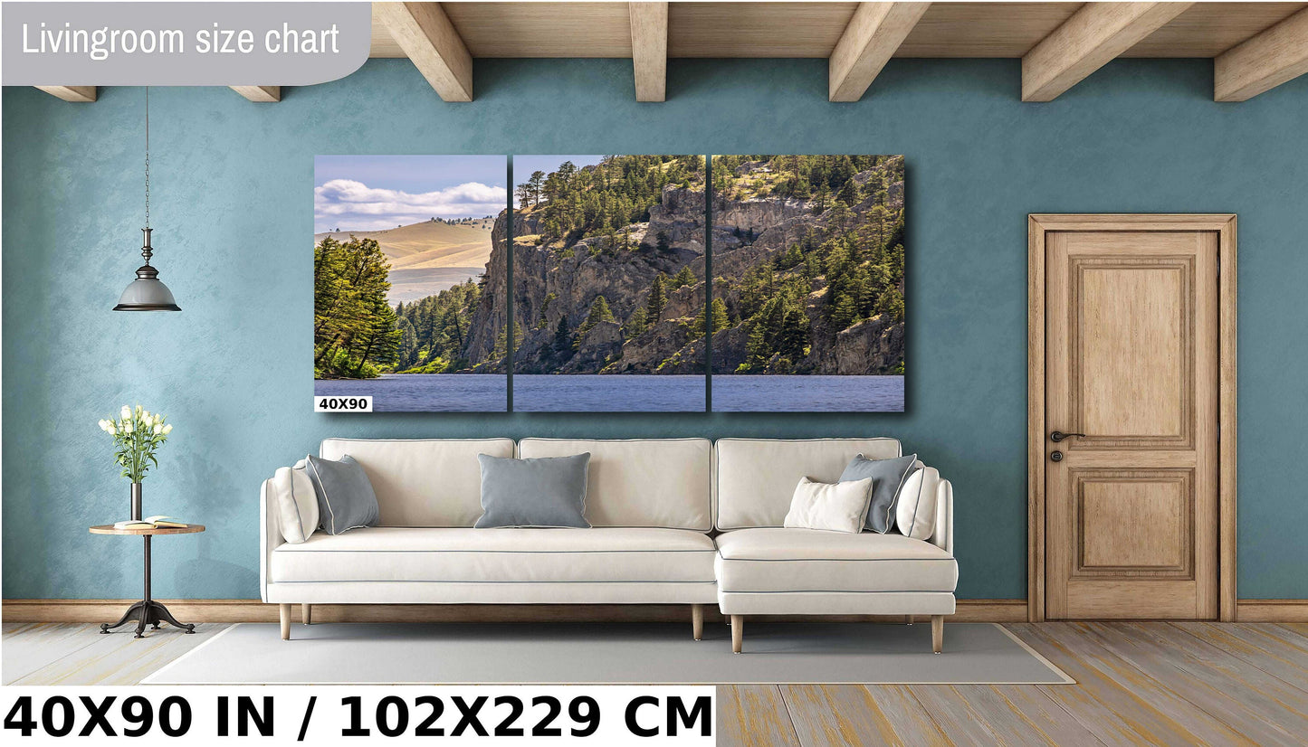 Majestic Passage: Gates of the Mountains Wilderness Wall Art Helen Montana Metal Acrylic Print