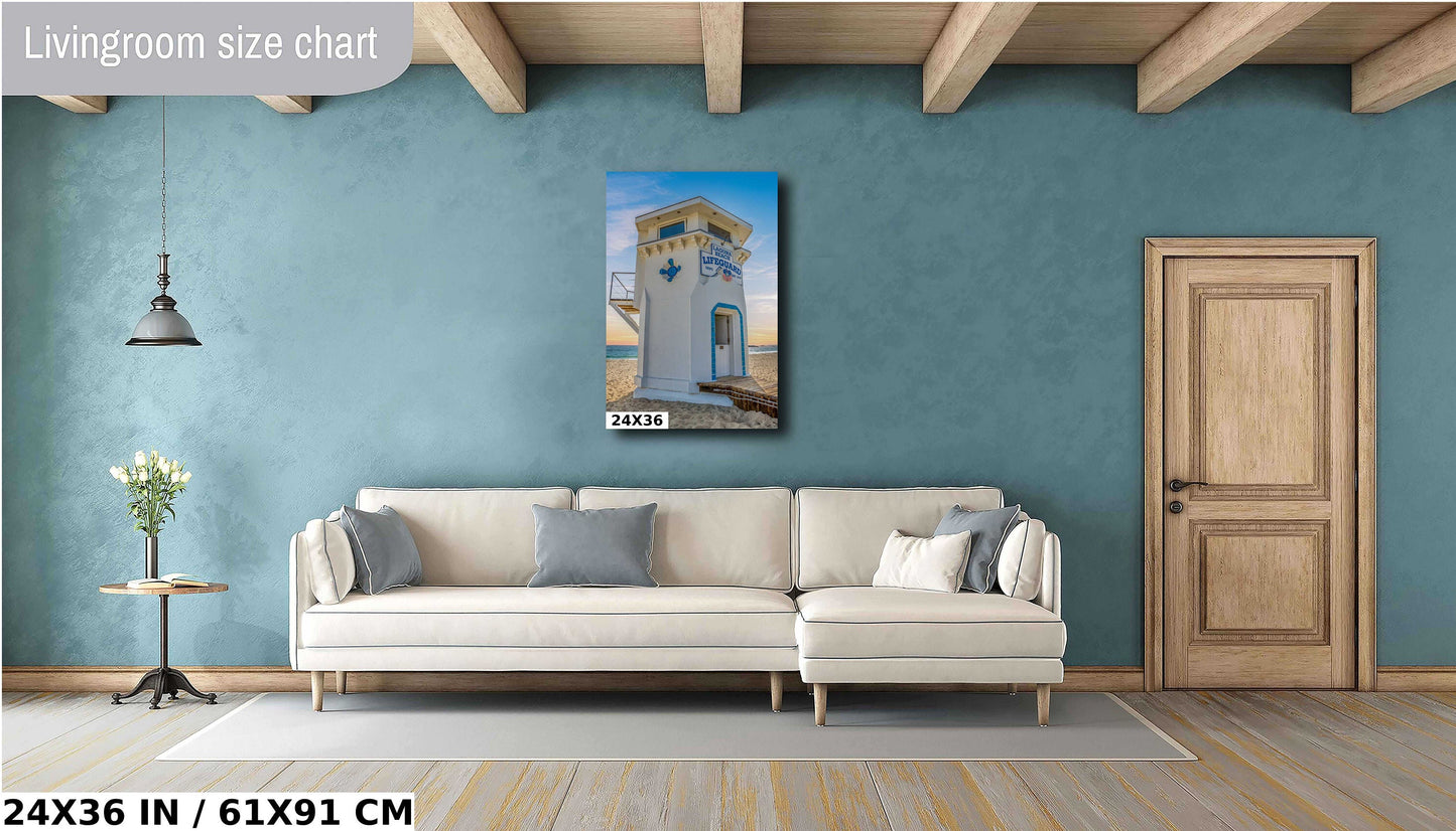 Laguna Beach Lifeguard Tower Art Print: California Seascape