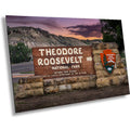 Welcome to Theodore Roosevelt National Park North Dakota Signage Photography Wall Art
