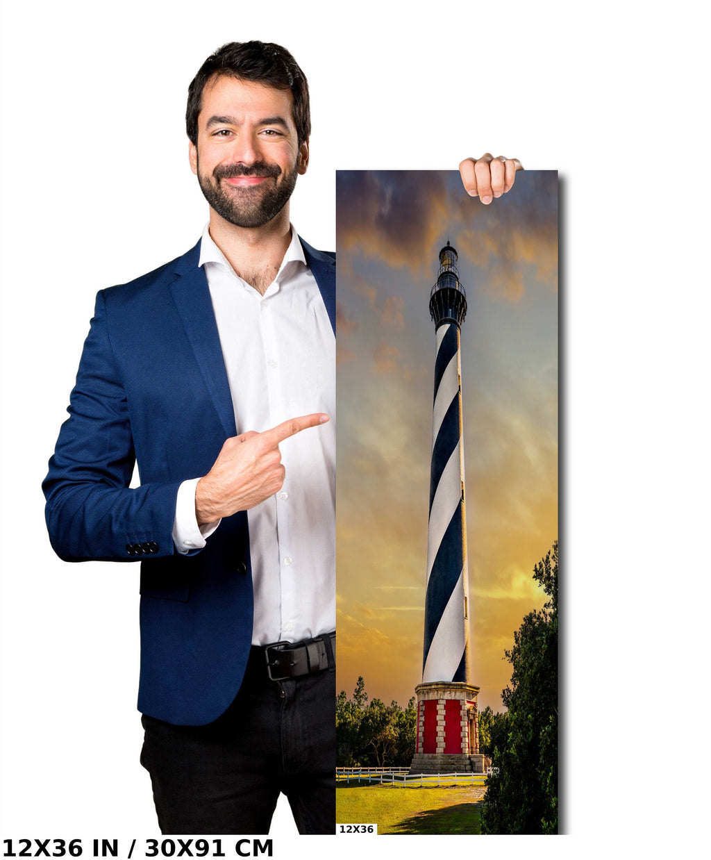 Cape Hatteras Lighthouse Print - Tallest Brick Lighthouse Coastal Wall Art | Buxton NC Decor
