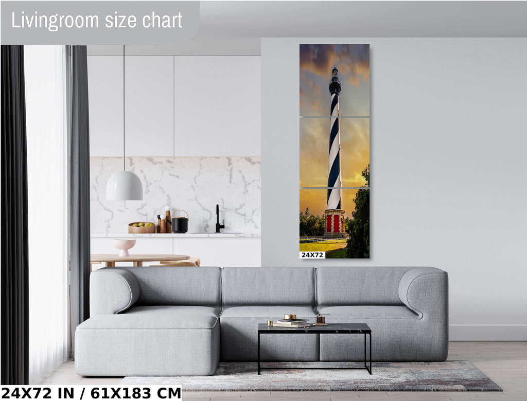 Cape Hatteras Lighthouse Print - Tallest Brick Lighthouse Coastal Wall Art | Buxton NC Decor