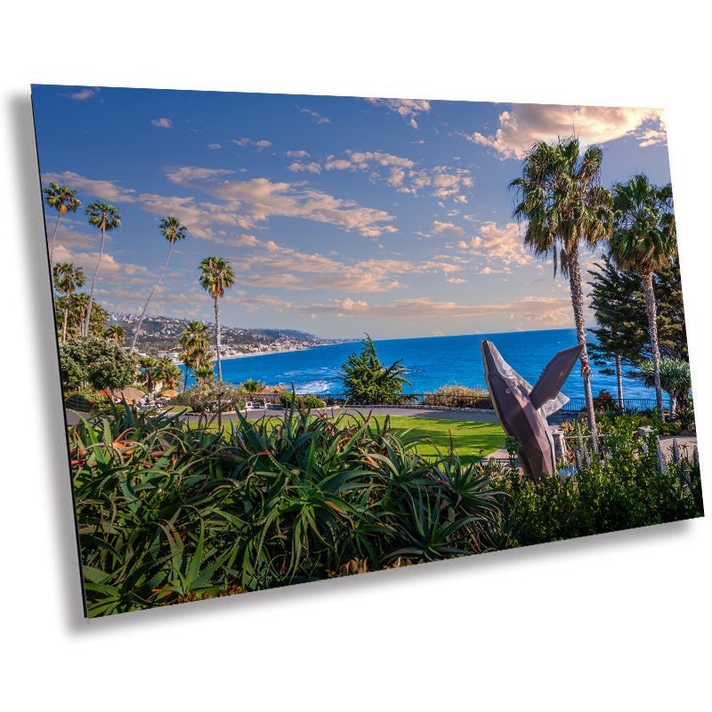 Laguna Beach Whale Statue Seascape - California Wall Art