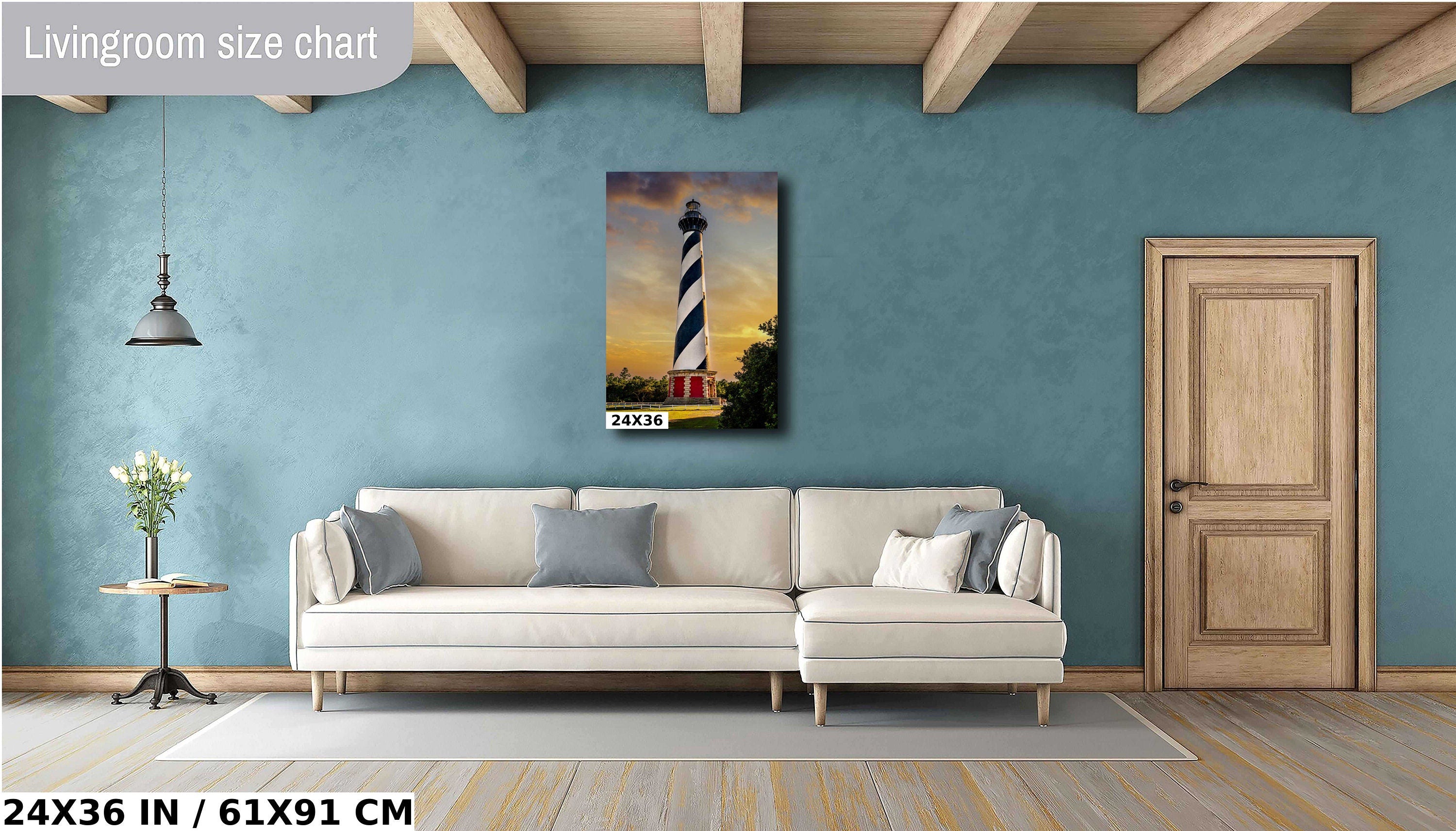 Cape Hatteras Lighthouse Print - Tallest Brick Lighthouse Coastal Wall Art | Buxton NC Decor