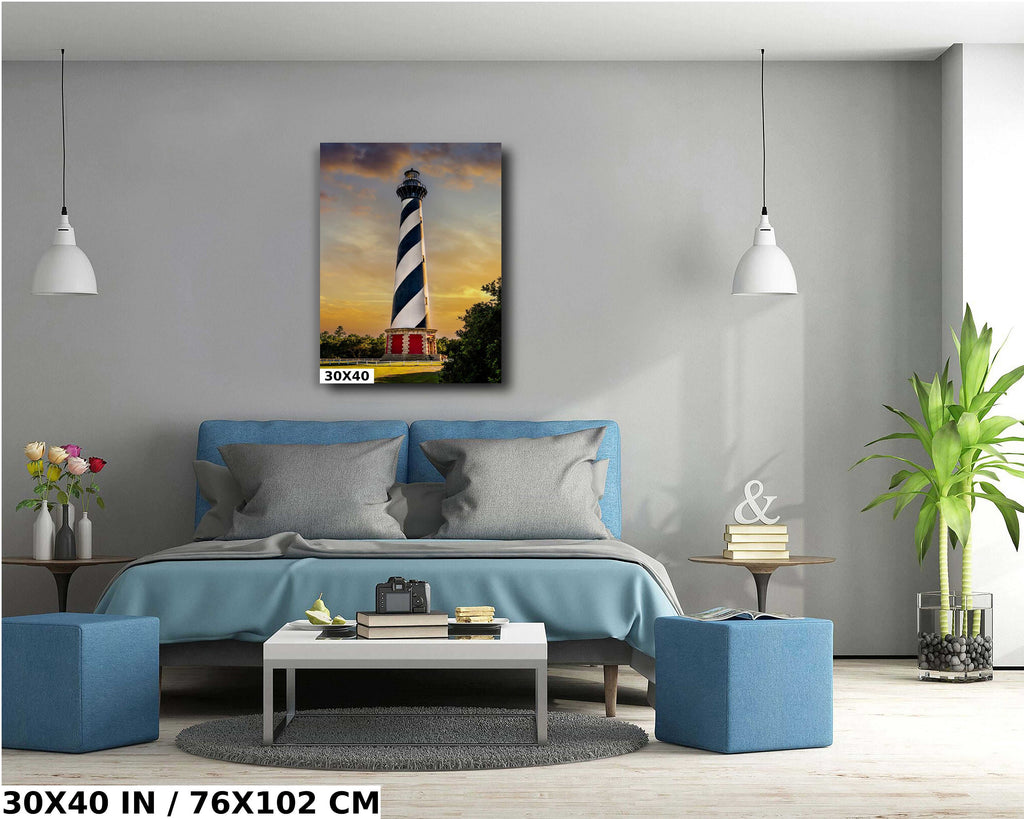 Cape Hatteras Lighthouse Print - Tallest Brick Lighthouse Coastal Wall Art | Buxton NC Decor