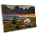 Montana Sunset RV Camper Print: White Sulphur Springs Wall Art