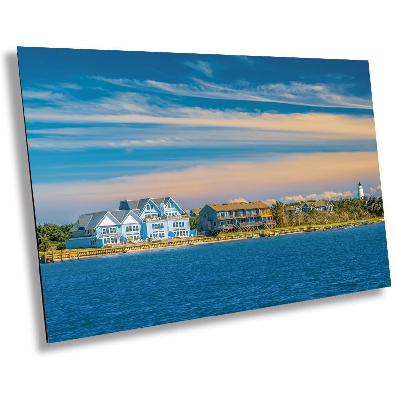 Outer Banks Wall Art – Ocracoke Island Print | Coastal Canvas Decor & Lighthouse Metal