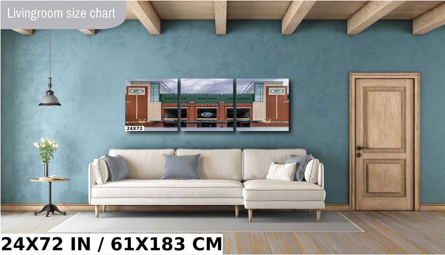 Lambeau Field Wall Art - Green Bay Packers Stadium Entrance Canvas Print