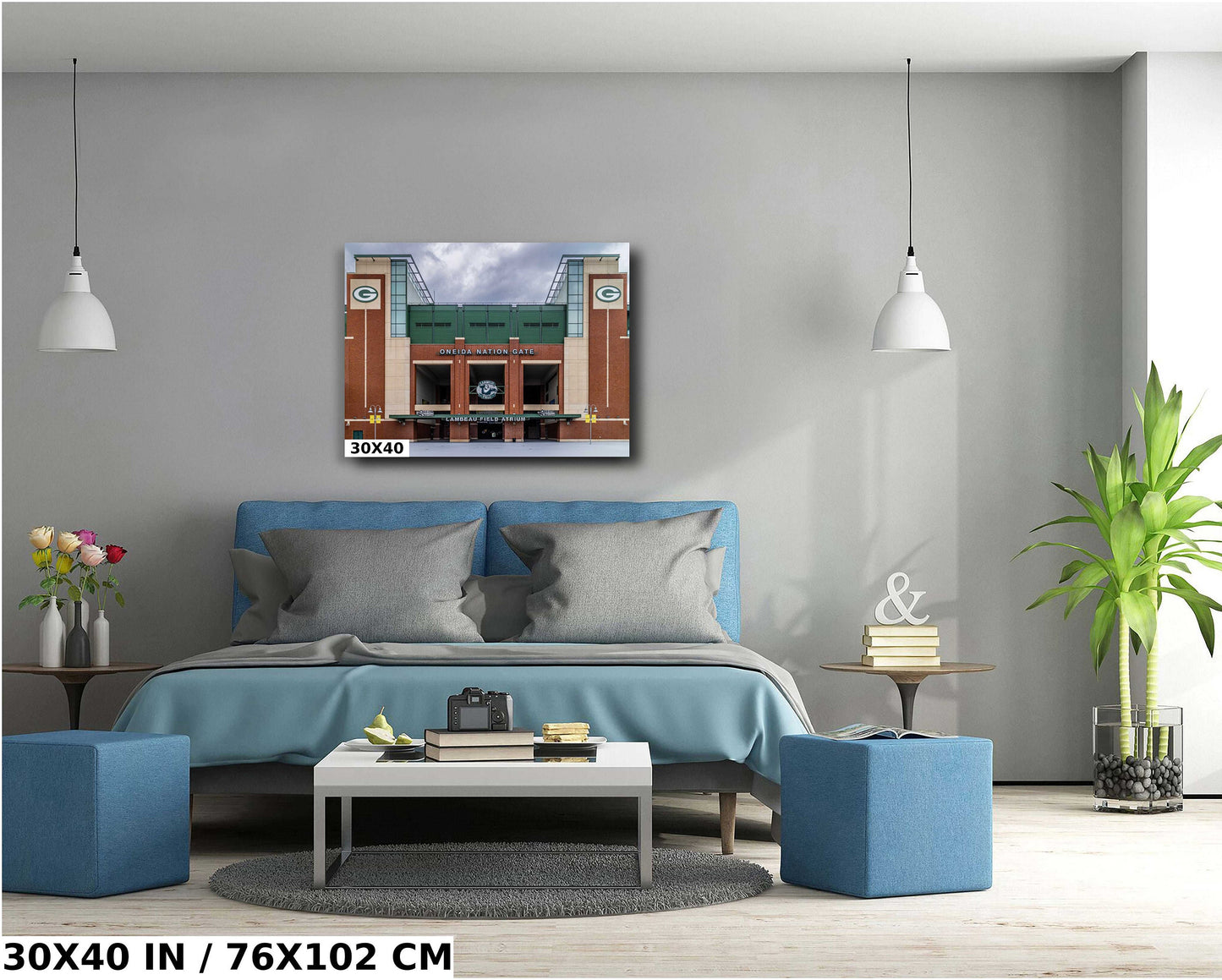 Lambeau Field Wall Art - Green Bay Packers Stadium Entrance Canvas Print