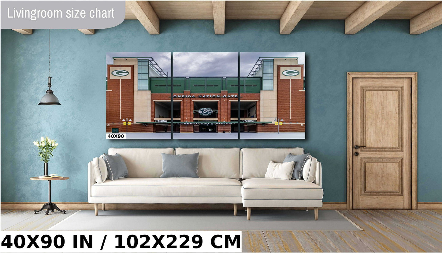 Lambeau Field Wall Art - Green Bay Packers Stadium Entrance Canvas Print
