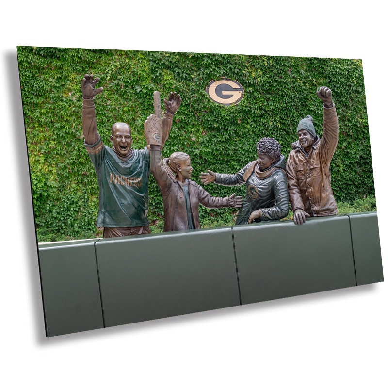 Packers Fans Statue: Lambeau Field Photography Wall Art