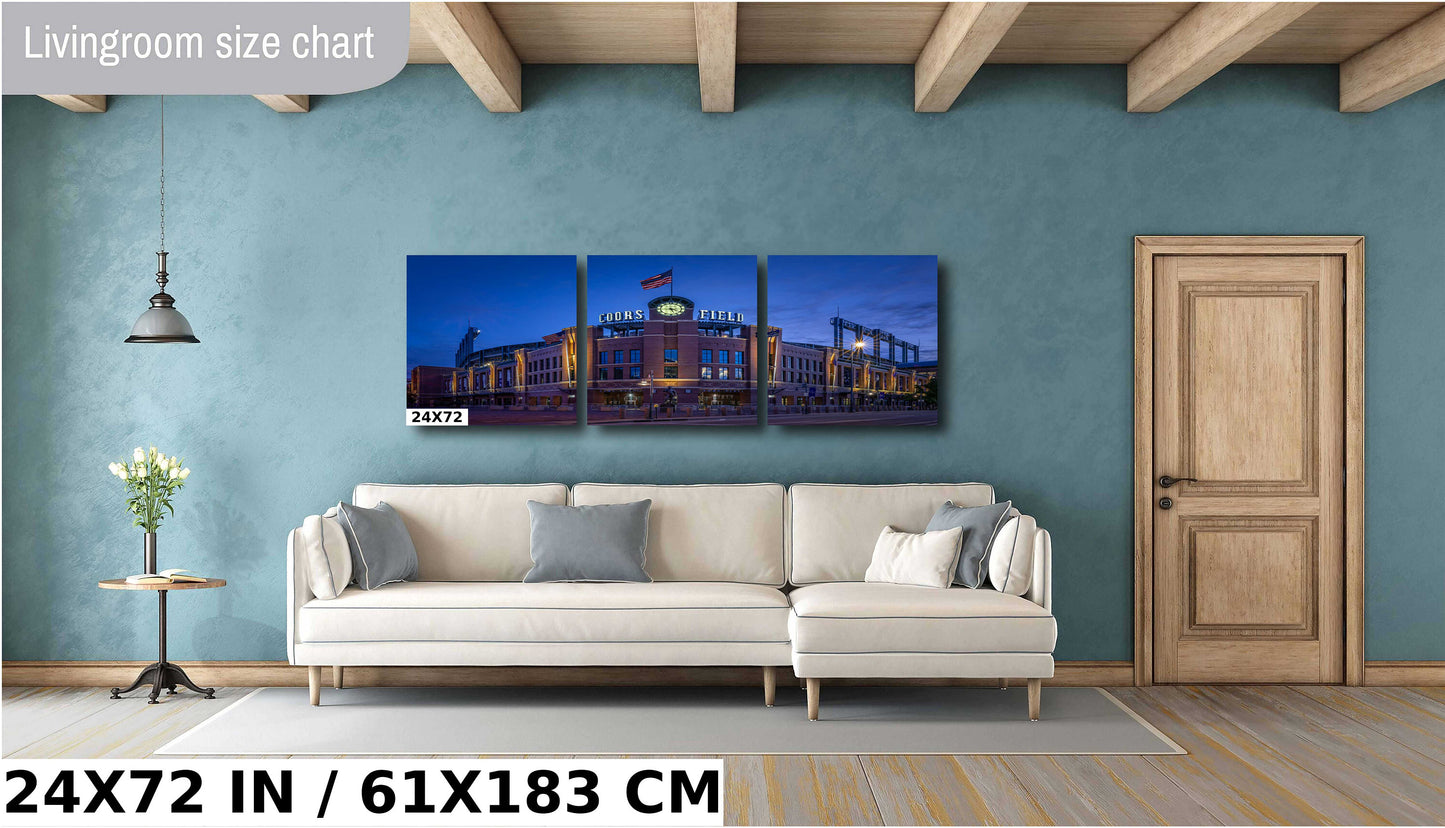 Coors Field Wall Art – Colorado Rockies Stadium Canvas Print | Denver Baseball Stadium Decor