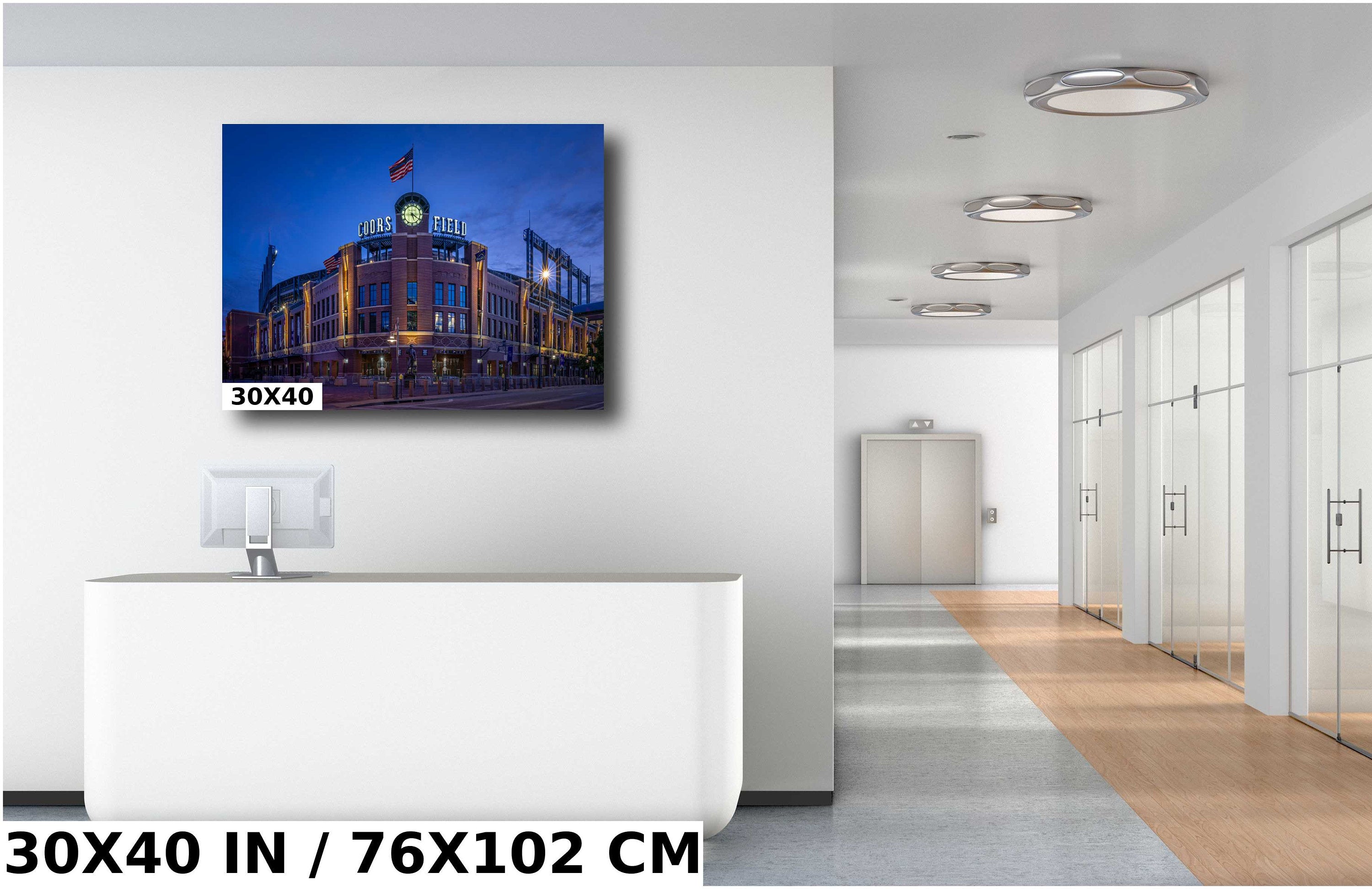 Coors Field Stadium Downtown Denver Baseball Field Wall Art Print