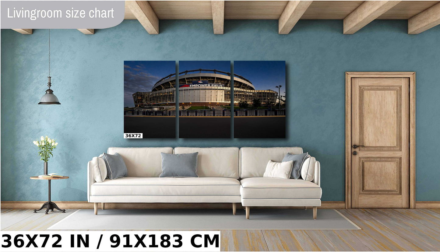 Empower Field Mile High - Denver Broncos Stadium Wall Art | Premium Photo Print