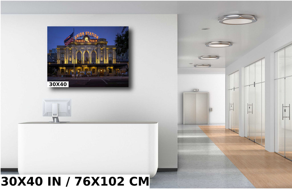 Denver Union Station Print: Colorado Landmark, Transportation Hub Wall Art
