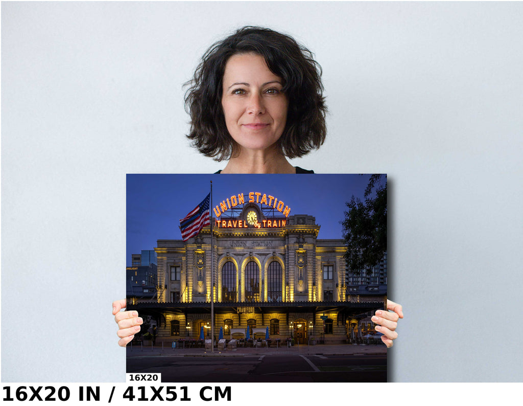 Denver Union Station Print: Colorado Landmark, Transportation Hub Wall Art