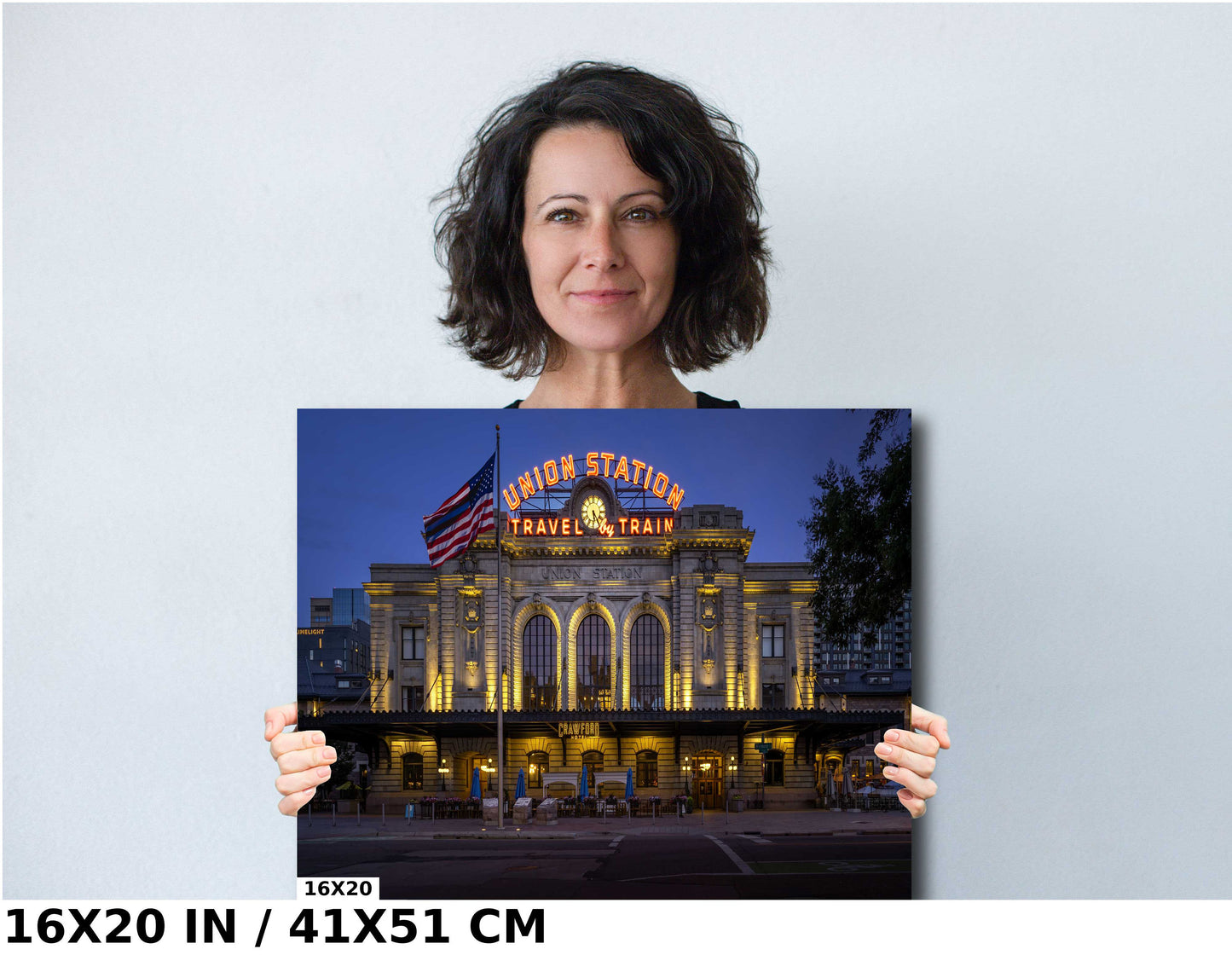 Hub of the Mountain West: Denver Union Station Metal Acrylic Print Wall Art Colorado Transportation Hub Landscape Historic Landmark