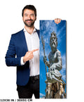 King Neptune Statue Print: Virginia Beach Maritime Wall Art