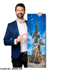King Neptune Statue Print: Virginia Beach Maritime Wall Art