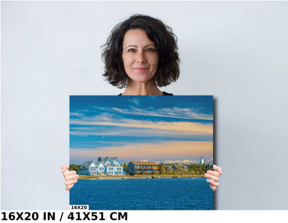 Outer Banks Wall Art – Ocracoke Island Print | Coastal Canvas Decor & Lighthouse Metal