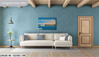 Outer Banks Wall Art – Ocracoke Island Print | Coastal Canvas Decor & Lighthouse Metal