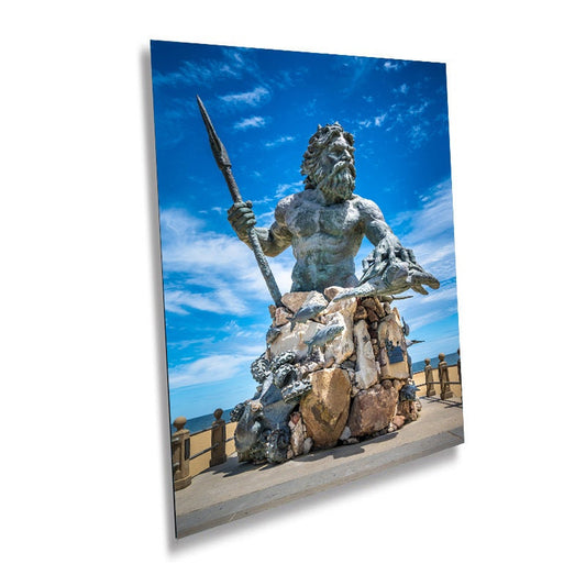 King Neptune Statue | Virginia Beach Wall Art - Maritime Legacy Wall Art Print