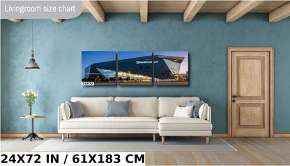 U.S. Bank Stadium Wall Art – Minneapolis Stadium Print | Modern Sports Decor