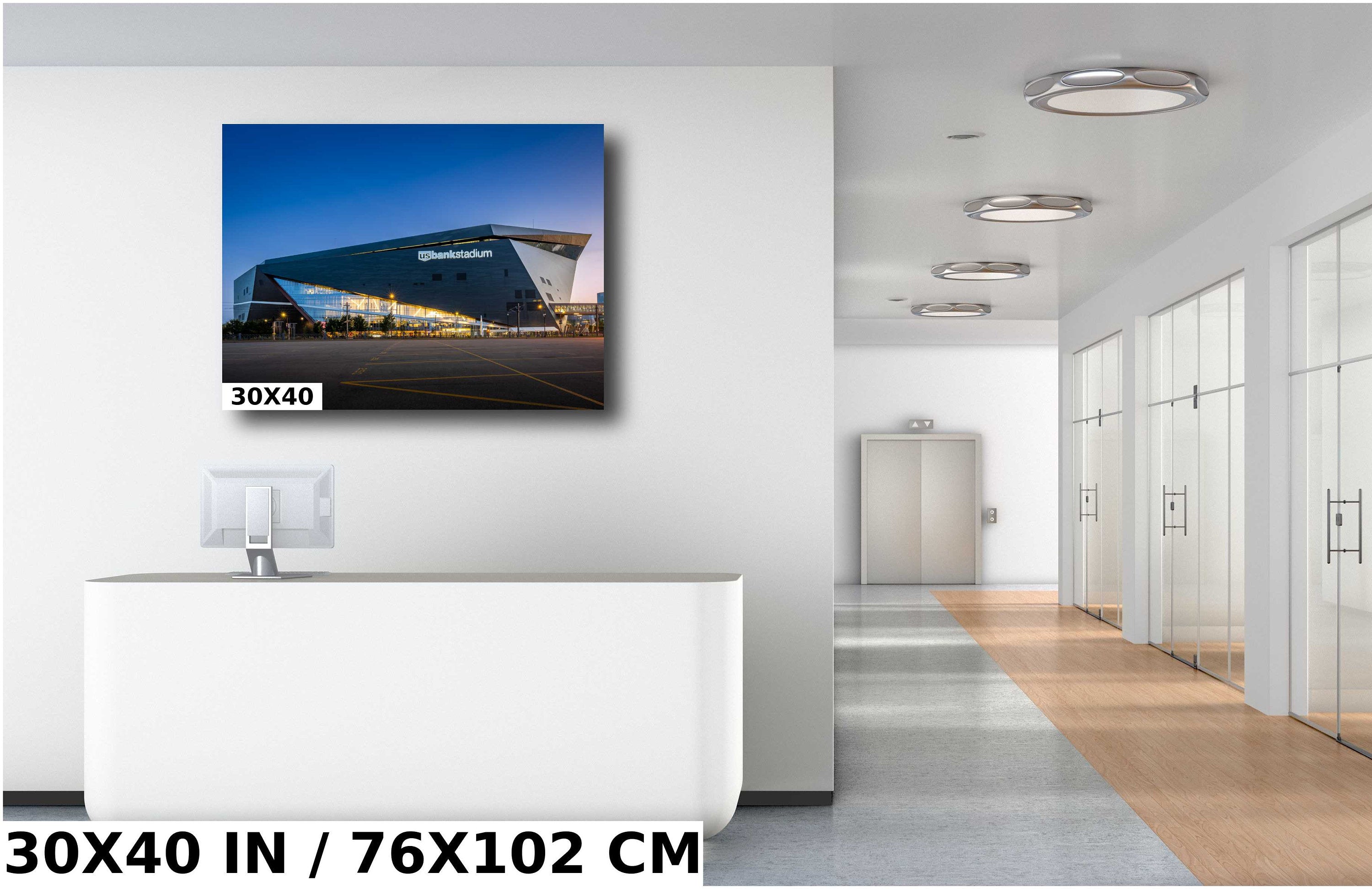 Vikings Stadium Twilight: Minneapolis Minnesota Photography Wall Art
