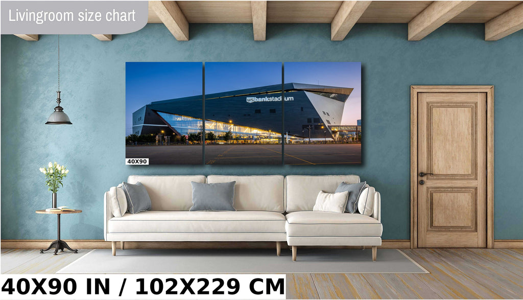 Vikings Stadium Twilight: Minneapolis Minnesota Photography Wall Art