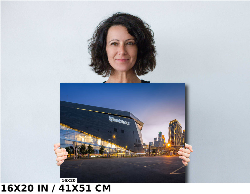 U.S. Bank Stadium Sunset Minneapolis Vikings Photography Wall Art