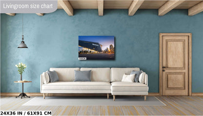 U.S. Bank Stadium Wall Art - Minneapolis Landmark Print | Vikings Stadium Decor