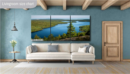 Echo Lake Wall Art – Acadia National Park Canvas Print | Tranquil Lake Decor