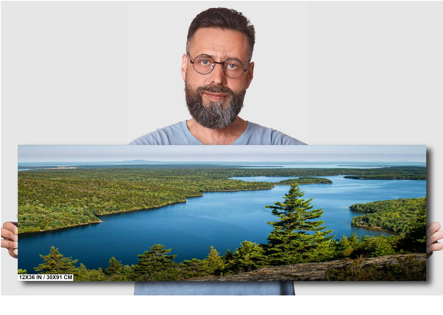 Echo Lake Wall Art – Acadia National Park Canvas Print | Tranquil Lake Decor