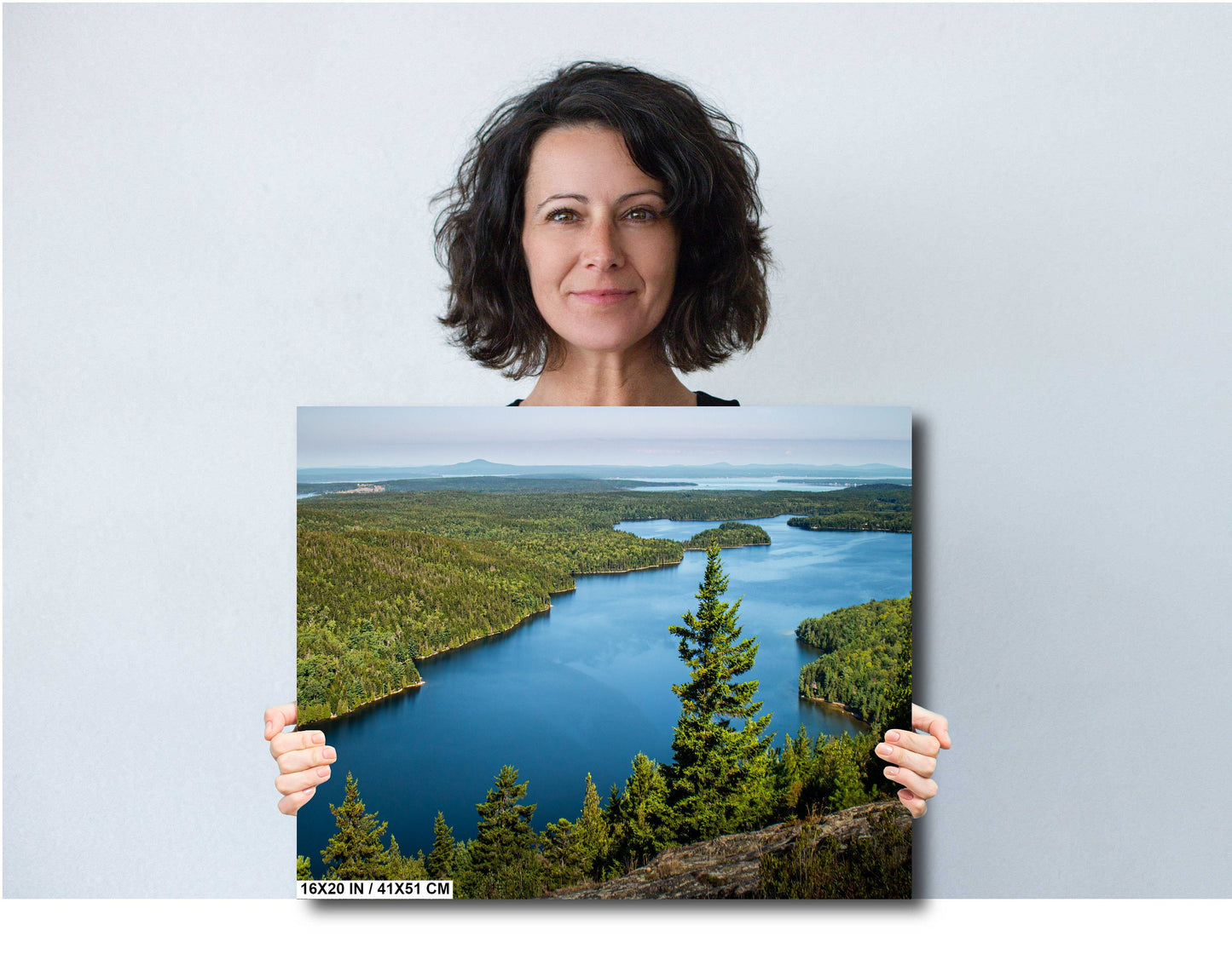 Echo Lake Wall Art – Acadia National Park Canvas Print | Tranquil Lake Decor