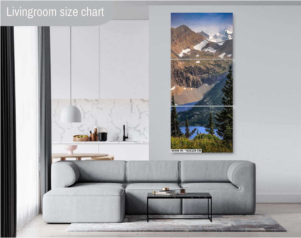 Glacier National Park Print: Montana Mountain Lake Scenic Wall Art