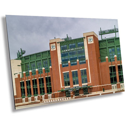 Lambeau Field Wall Art – Green Bay Packers Stadium Entrance Decor Canvas Print