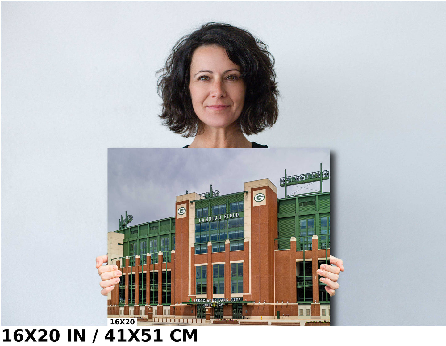 Lambeau Field Wall Art – Green Bay Packers Stadium Entrance Decor Canvas Print