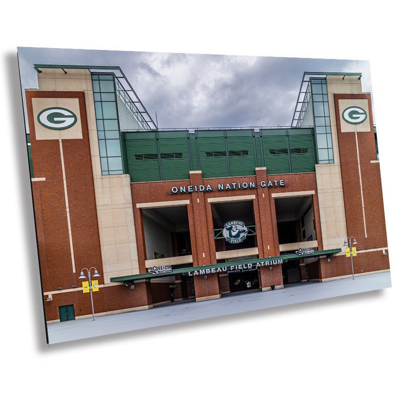 Lambeau Field Oneida Nation Gate: Green Bay Packers Stadium Photography Wall Art