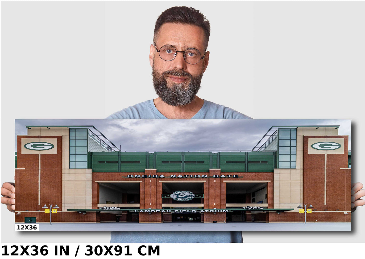 Lambeau Field Wall Art - Green Bay Packers Stadium Entrance Canvas Print