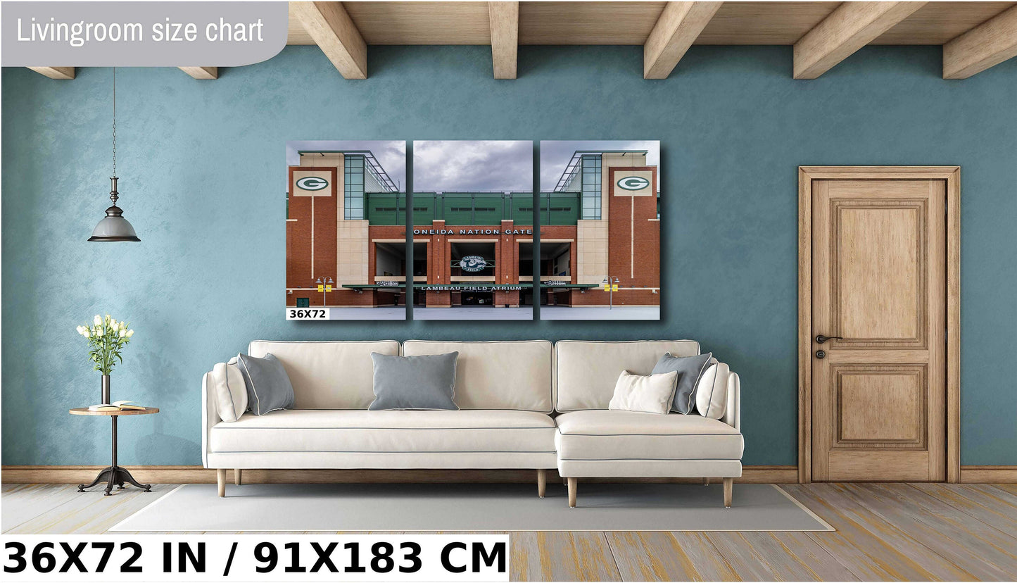 Lambeau Field Wall Art - Green Bay Packers Stadium Entrance Canvas Print