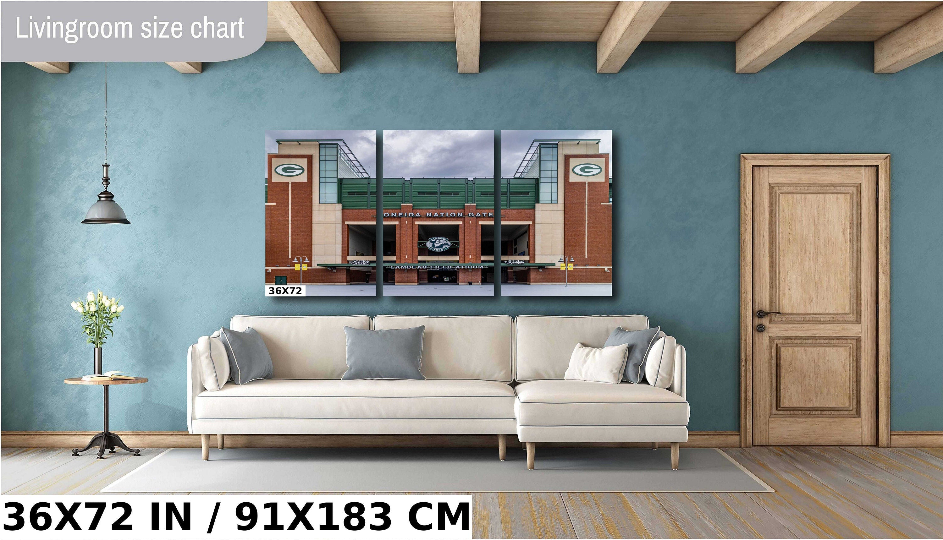 Lambeau Field Oneida Nation Gate: Green Bay Packers Stadium Photography Wall Art