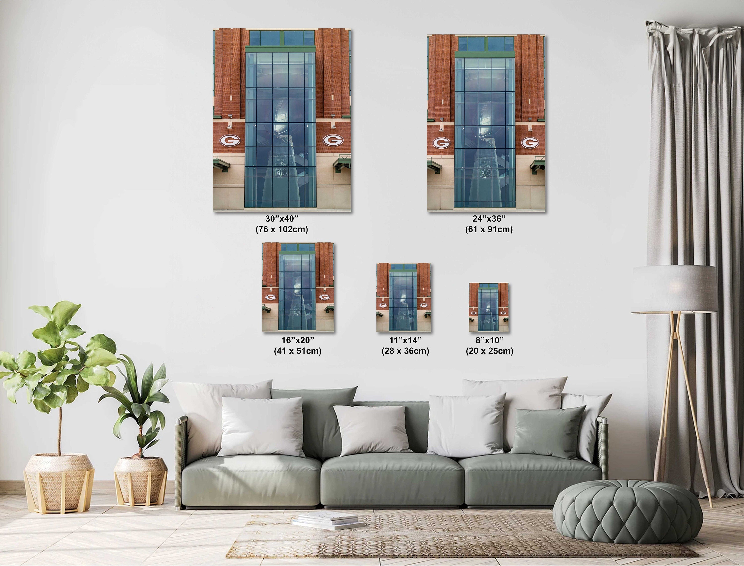 Lombardi Trophy: Lambeau Field, Green Bay Packers Photography Wall Art