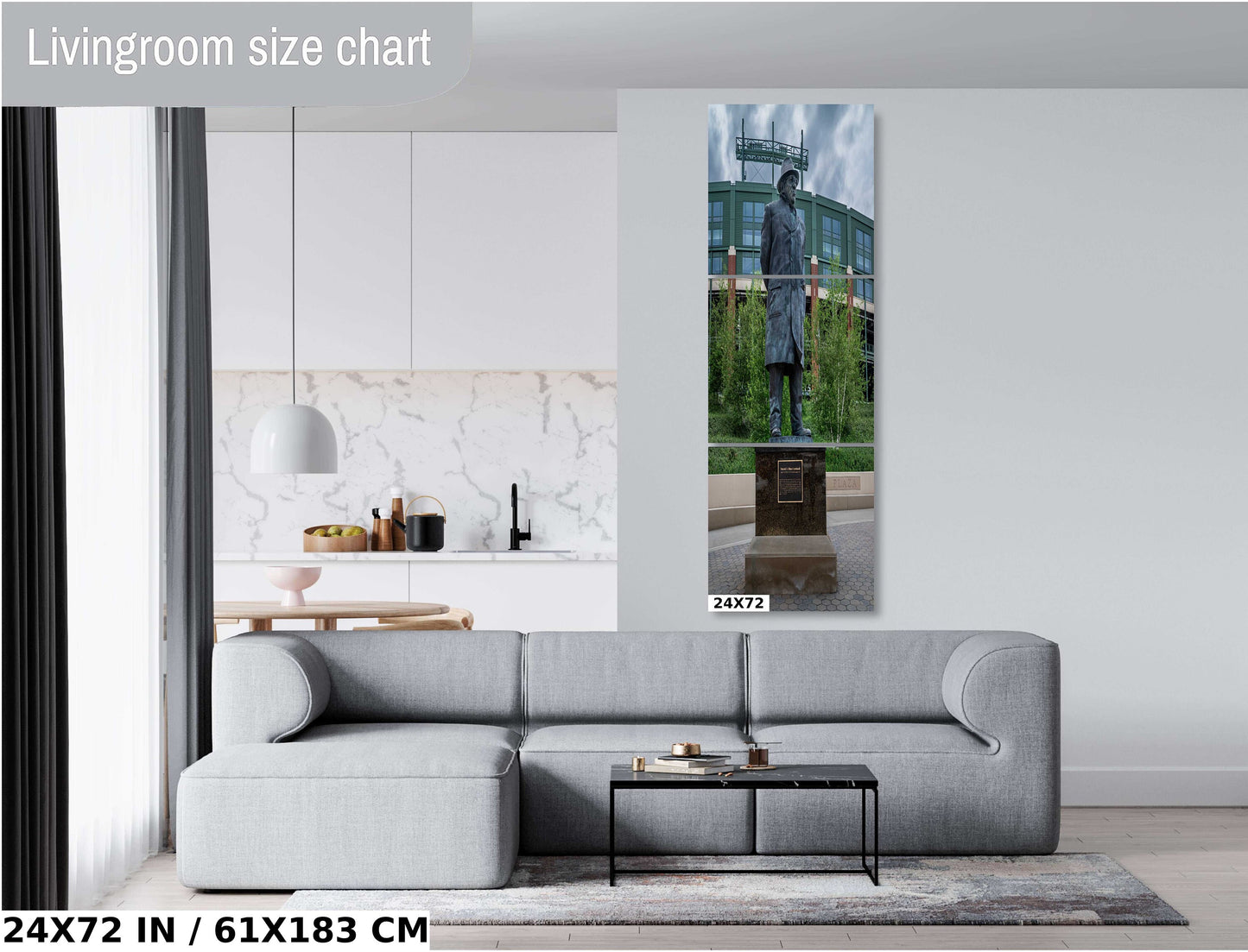 Lombardi Trophy: Lambeau Field, Green Bay Packers Photography Wall Art