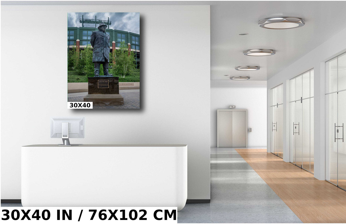 Lombardi Trophy: Lambeau Field, Green Bay Packers Photography Wall Art