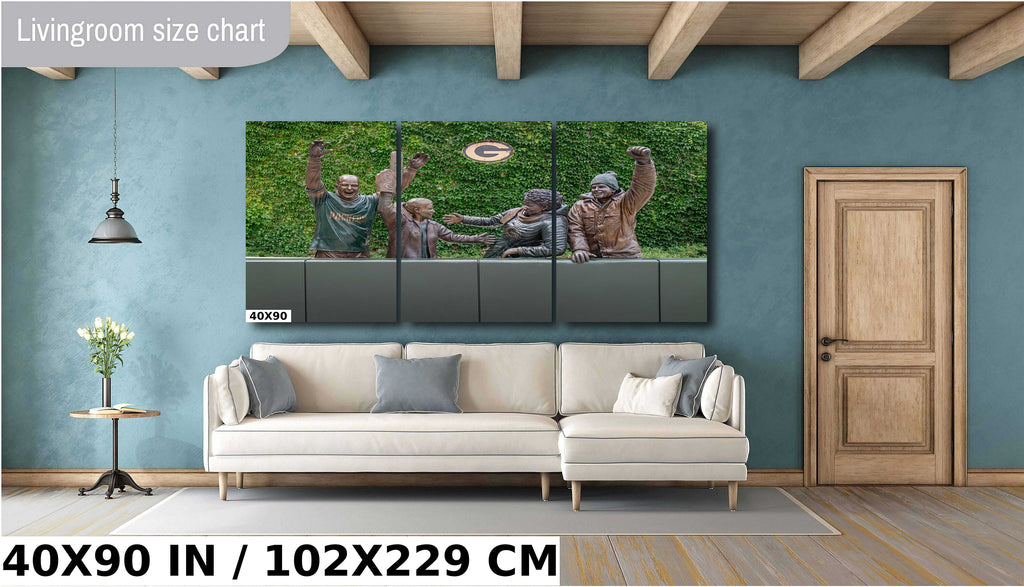 Packers Fans Statue: Lambeau Field Photography Wall Art