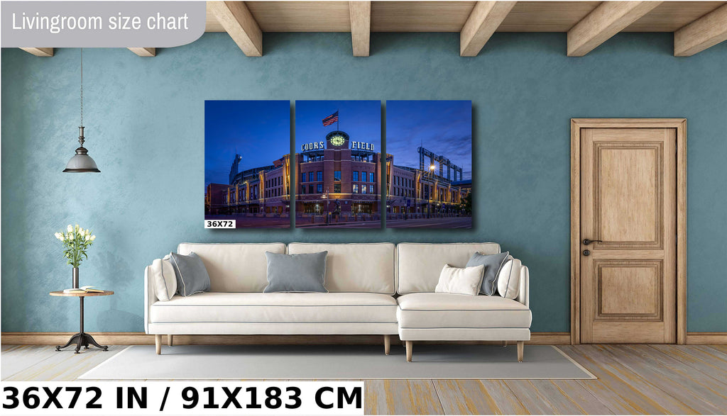Coors Field Stadium Downtown Denver Baseball Field Wall Art Print